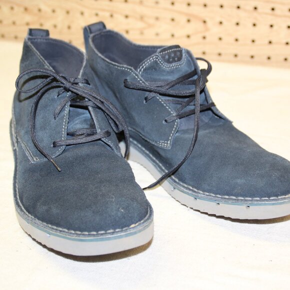 Clarks Collection Men's Chukka Boots Size 11.5 Suede Blue - Picture 13 of 13